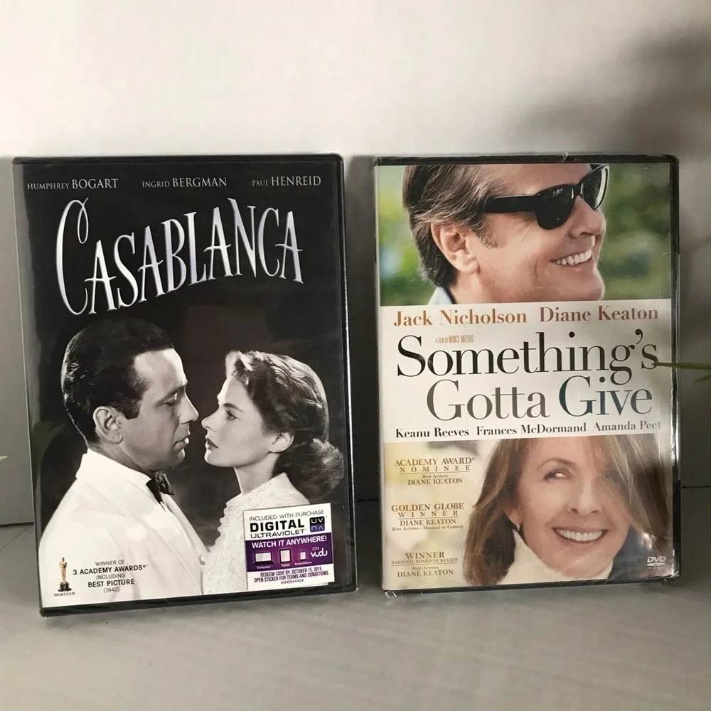 NWT - 2 DVD's - Casablanca and Something's Gotta Give
